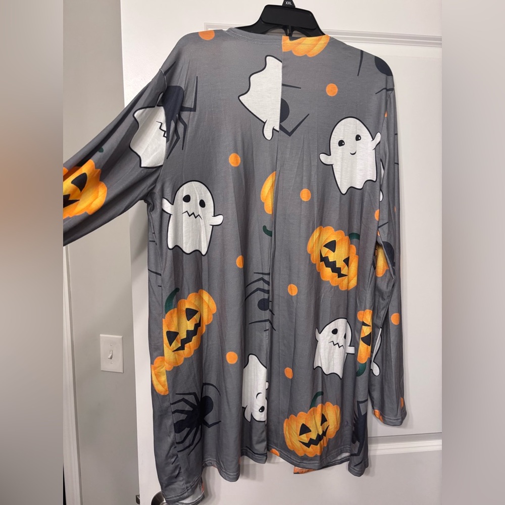 Halloween cardigan. Lightweight, thigh length.  Size S